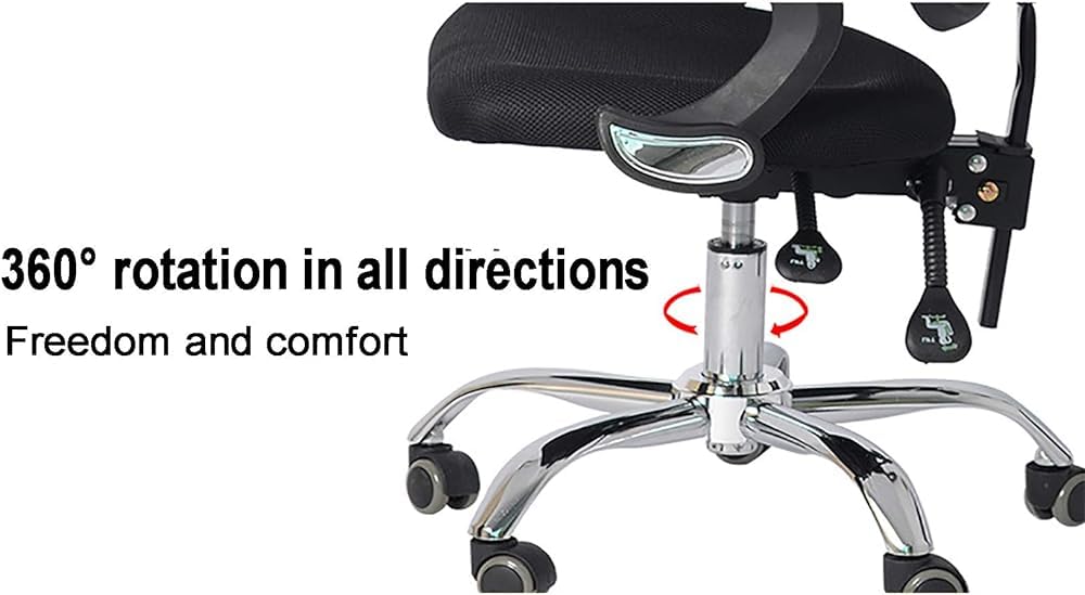 Orange Mesh Ergonomic Office Chair with Lumbar Support C777861