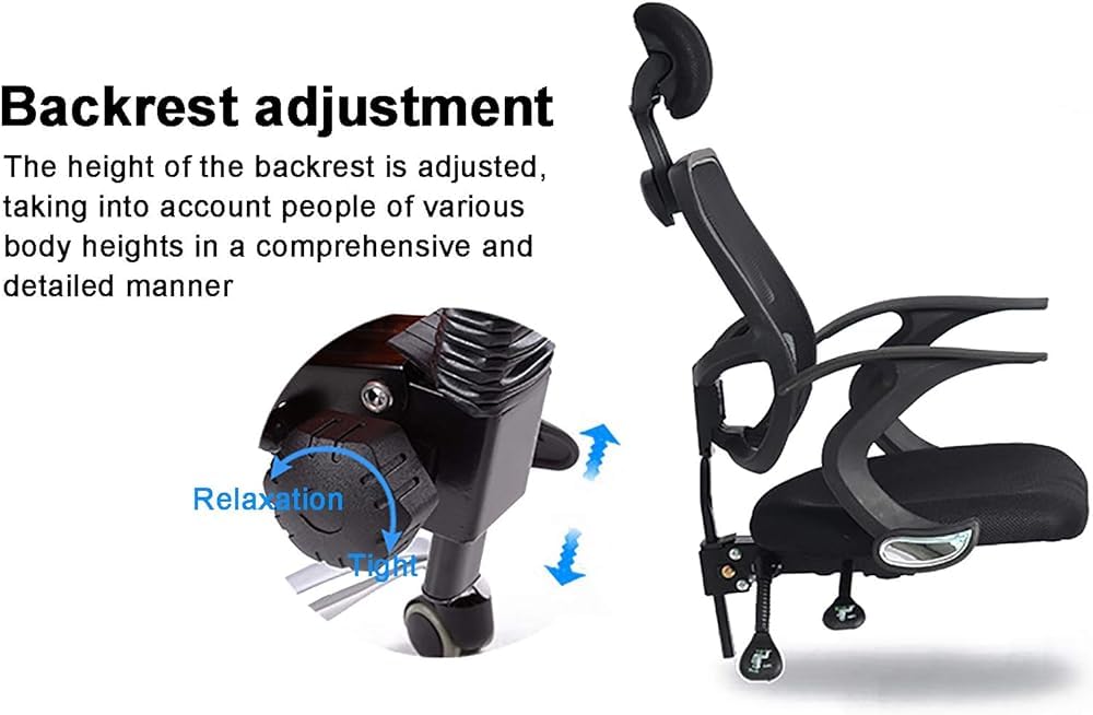 Orange Mesh Ergonomic Office Chair with Lumbar Support C777861