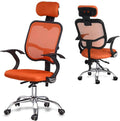 Orange Mesh Ergonomic Office Chair with Lumbar Support C777861