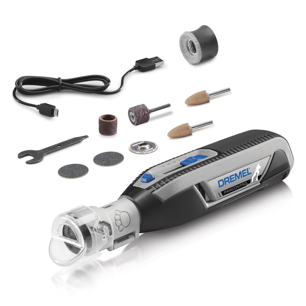 Dog Nail Grinder and Trimmer, Pet Grooming Kit I97418