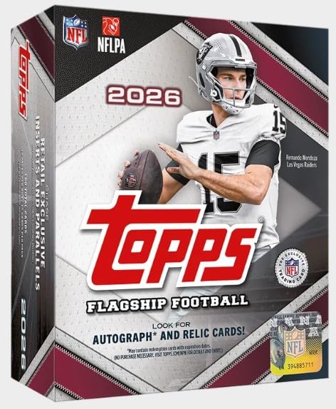 2026 Topps Flagship Football Card MEGA Box J20303