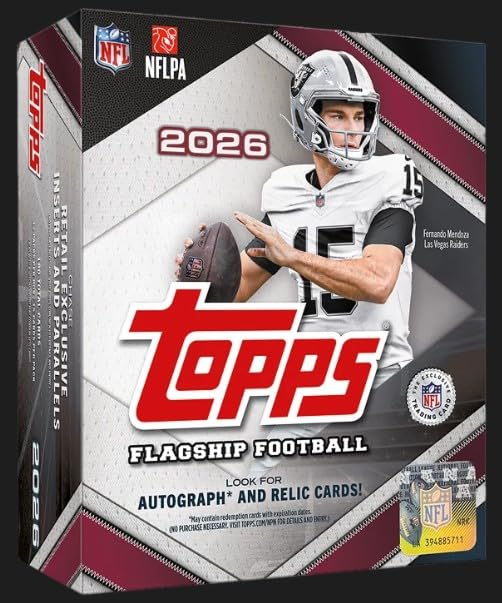 2026 Topps Flagship Football Card MEGA Box J20303