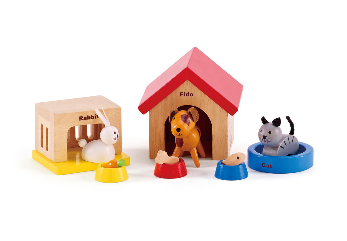 Wooden Dollhouse Animal Set G62704