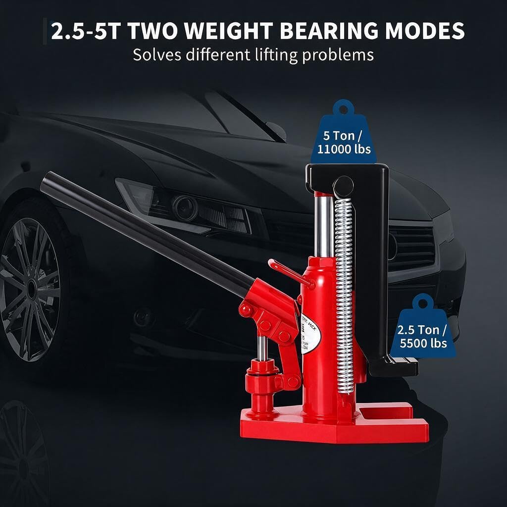 2.5 Ton Toe 5 Ton Top Air Hydraulic Floor Jack L656946