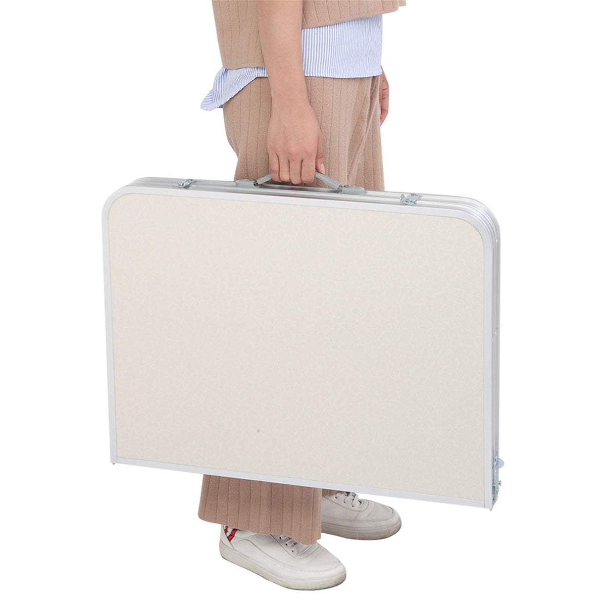 Folding Picnic Table 3FT Portable Camping Table White T313967