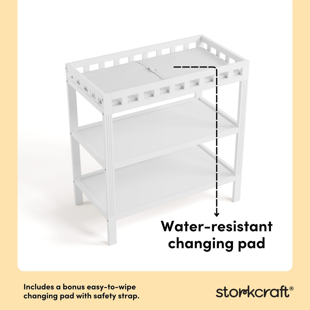 White Changing Table X8629