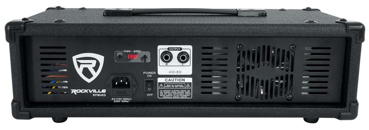10" DJ PA Speaker Pair with Powered Mixer J4401