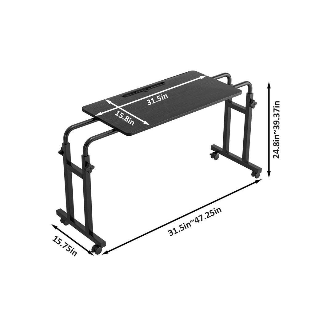 Adjustable Overbed Table with Wheels T293634