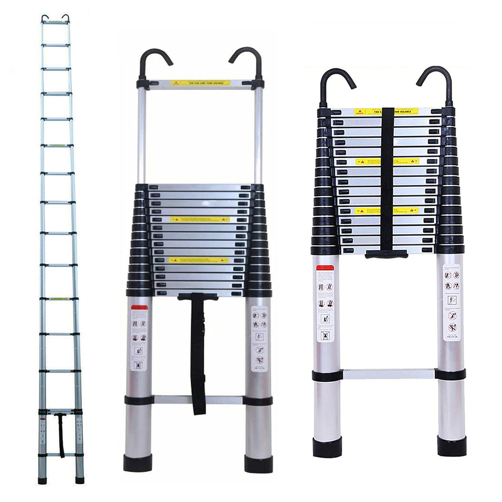 Telescoping Aluminum Ladder 330 Lb Capacity G34551