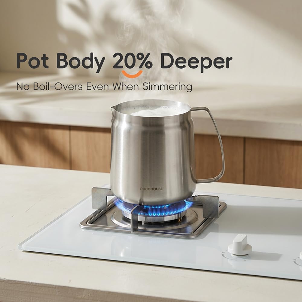 2L 304 Stainless Steel Deep Fryer Pot with Basket, Strainer & Lid H133