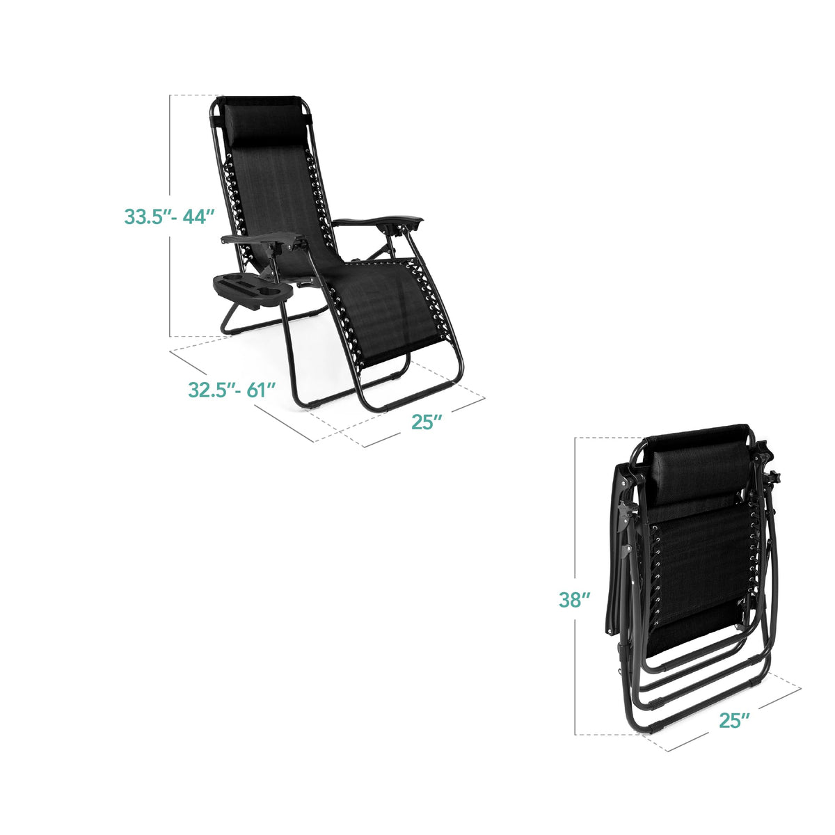 Zero Gravity Chair Recliner Black L99606