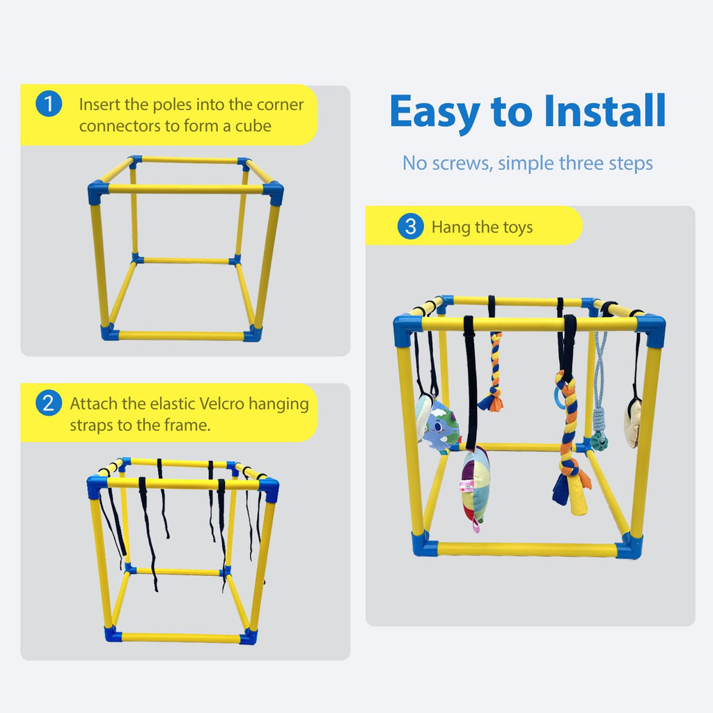 Puppy Play Gym with 8 Hanging Toys A357