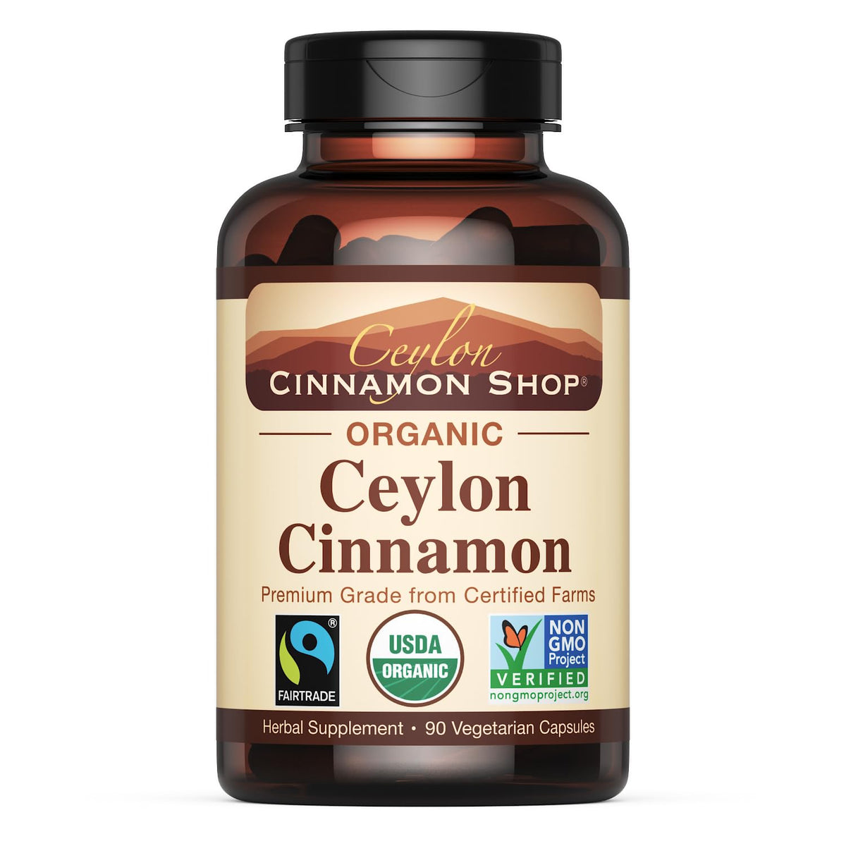 Organic Ceylon Cinnamon Capsules, 90 Count H6583