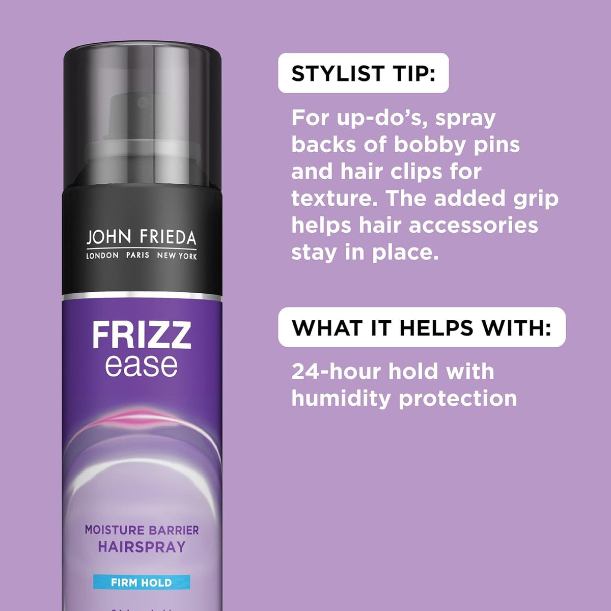 Firm Hold Anti Frizz Hairspray 12 Oz (Pack of 2) N3635