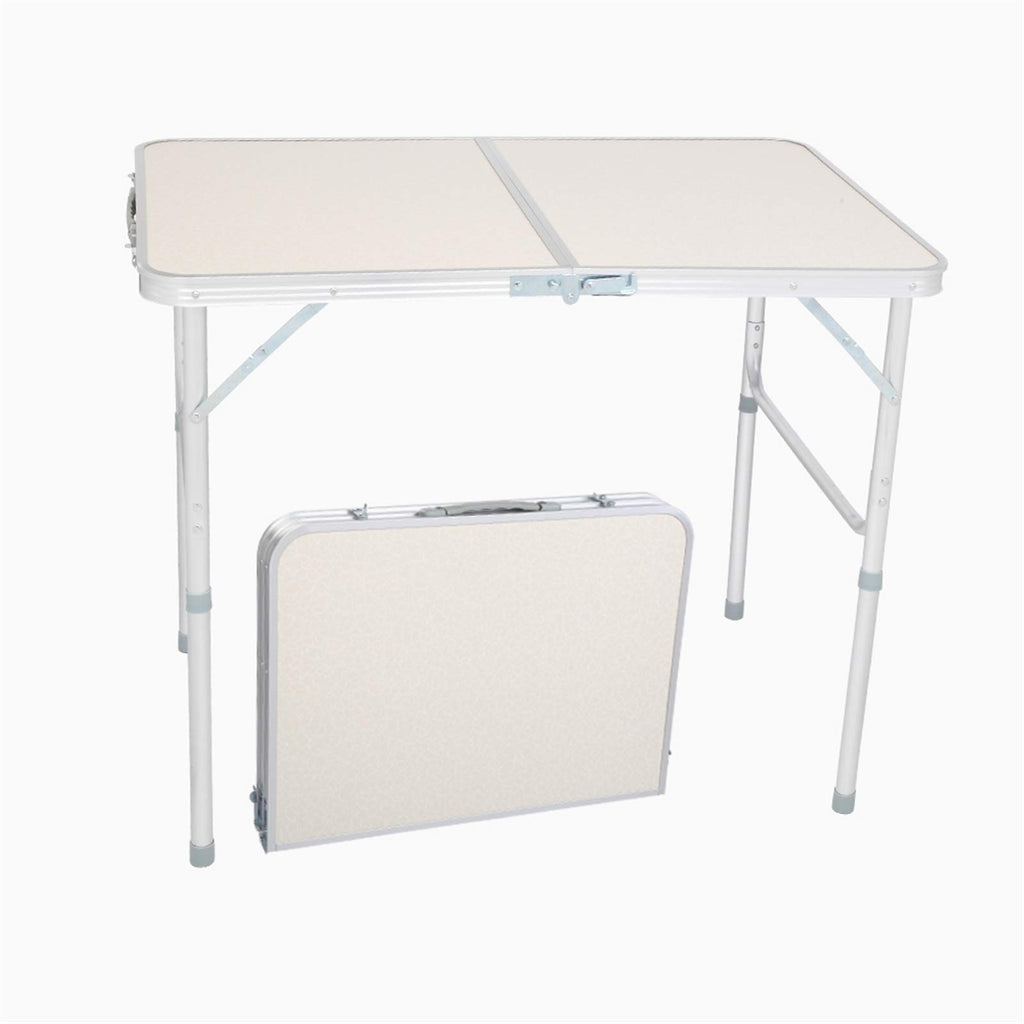 Folding Picnic Table 3FT Portable Camping Table White T313967