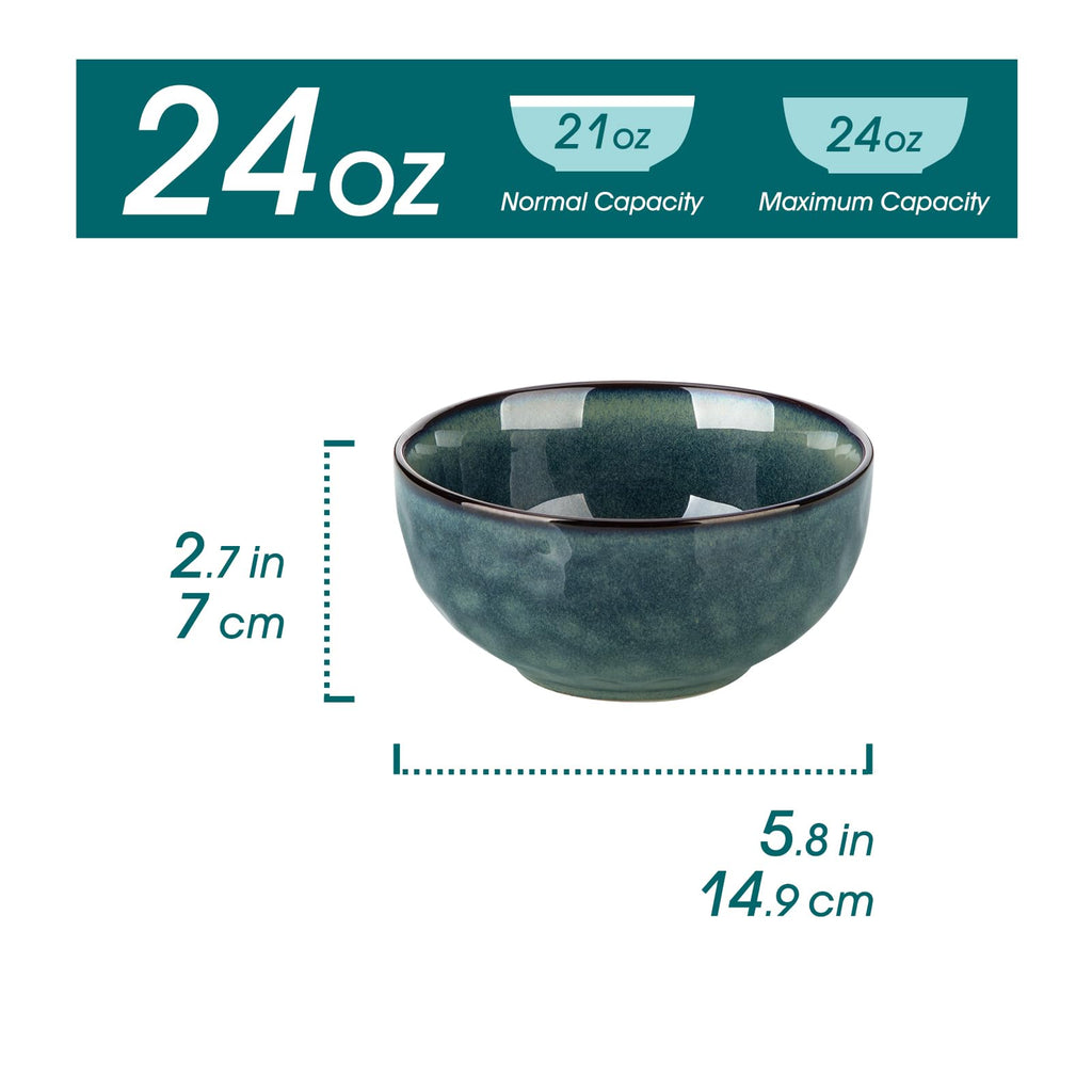 Ceramic Green Bowls Set of 4 S9639