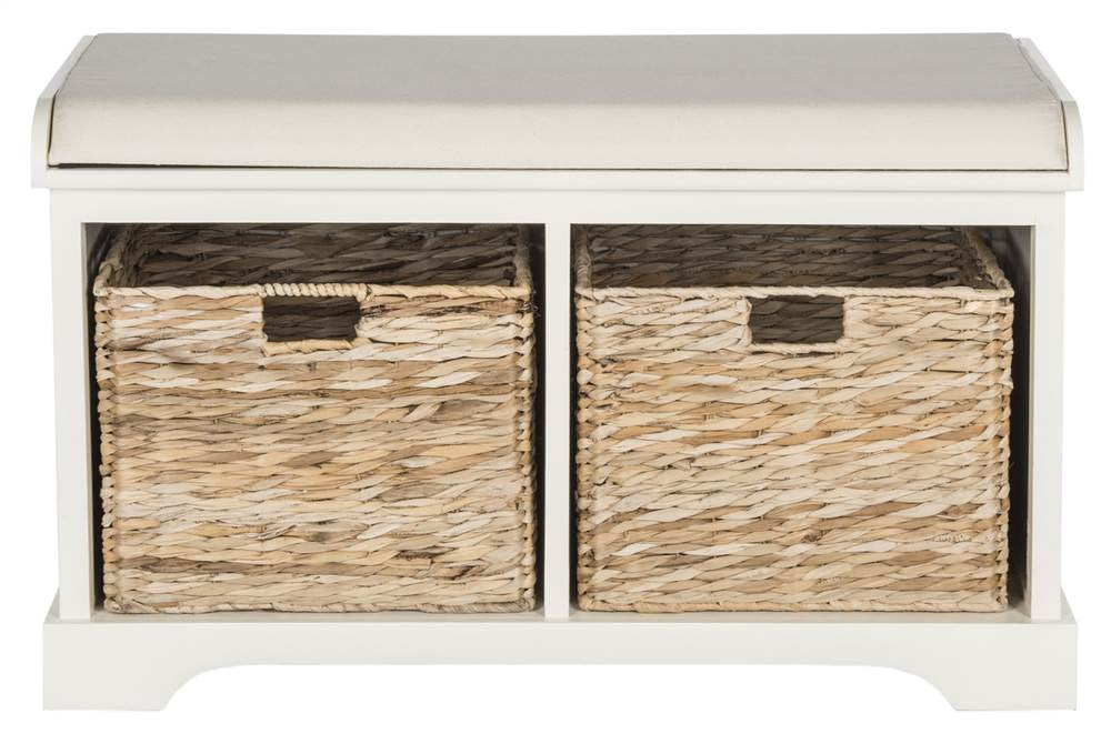 Wood Storage Bench N799