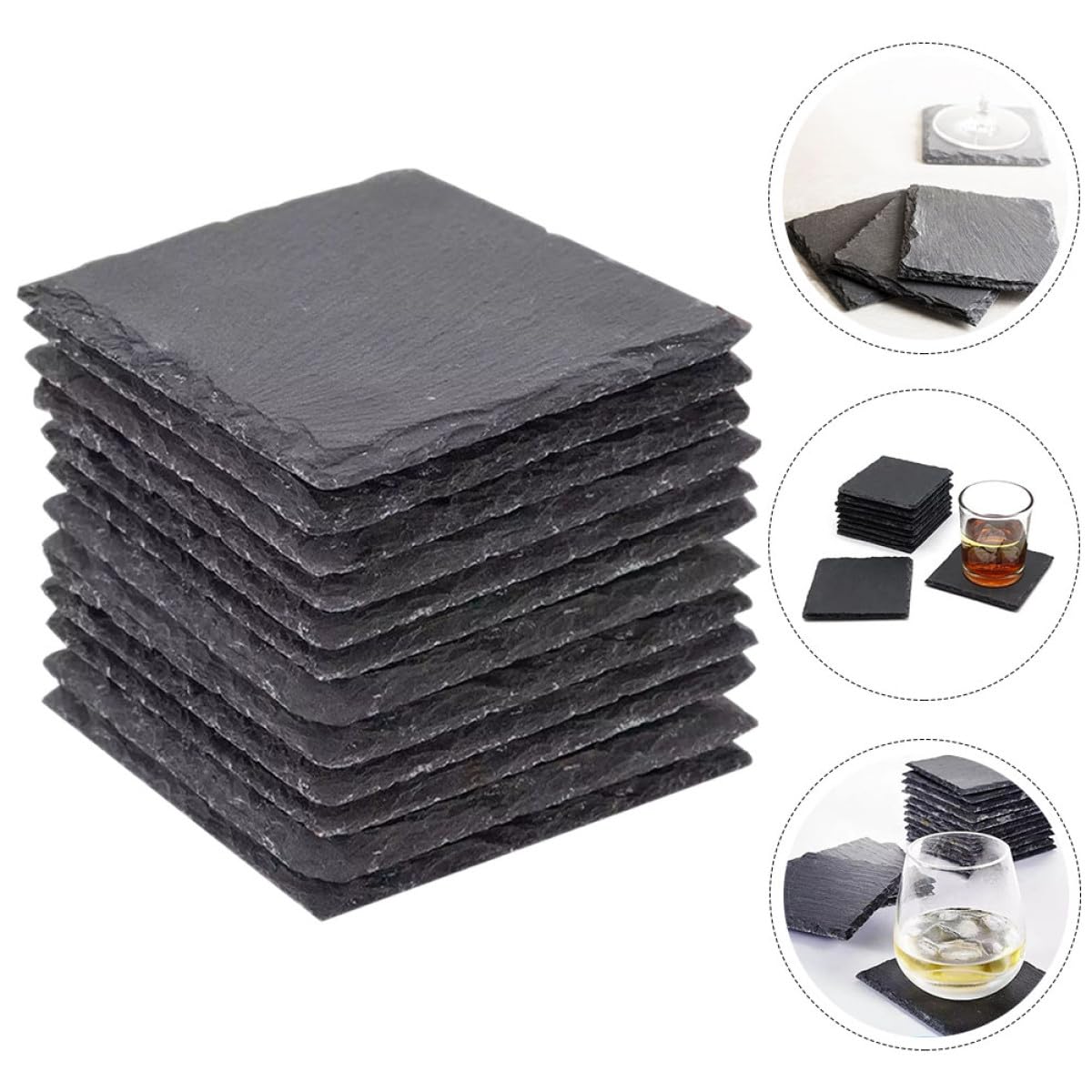 Natural Rock Coaster Set Y23466