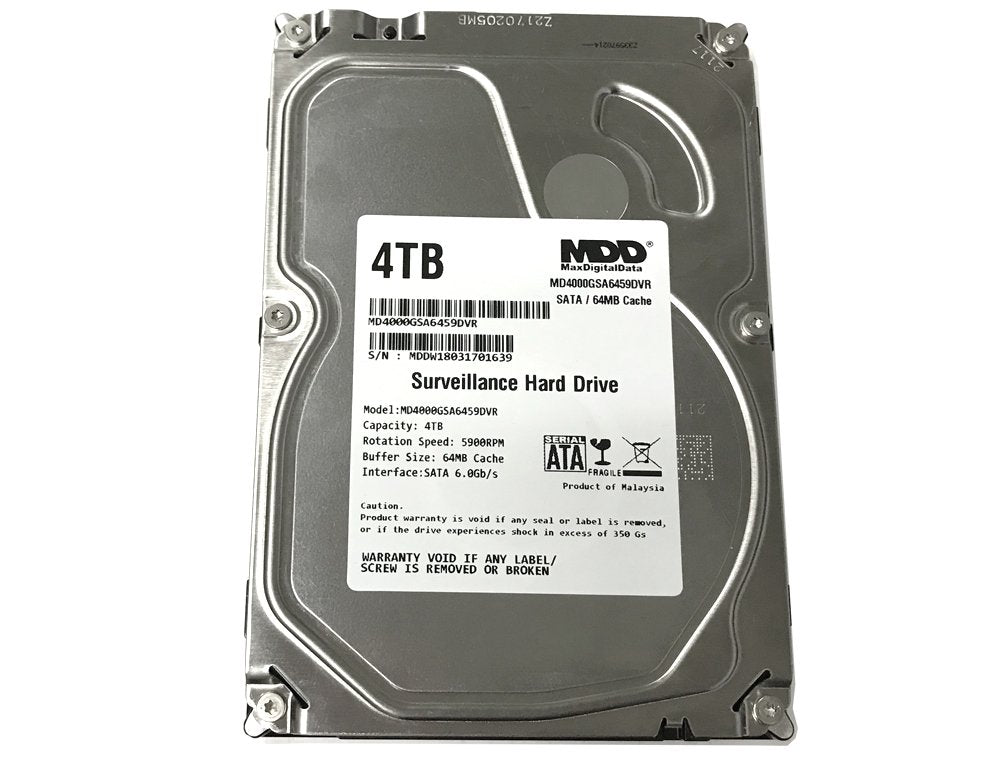 4TB 5900PM SATA 6.0Gb/s 3.5-inch Internal Surveillance Hard Drive D677141