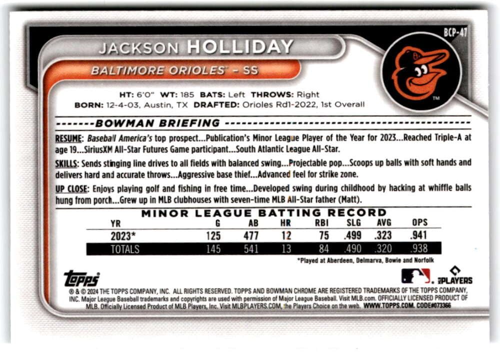 Baseball Trading Card Z3445