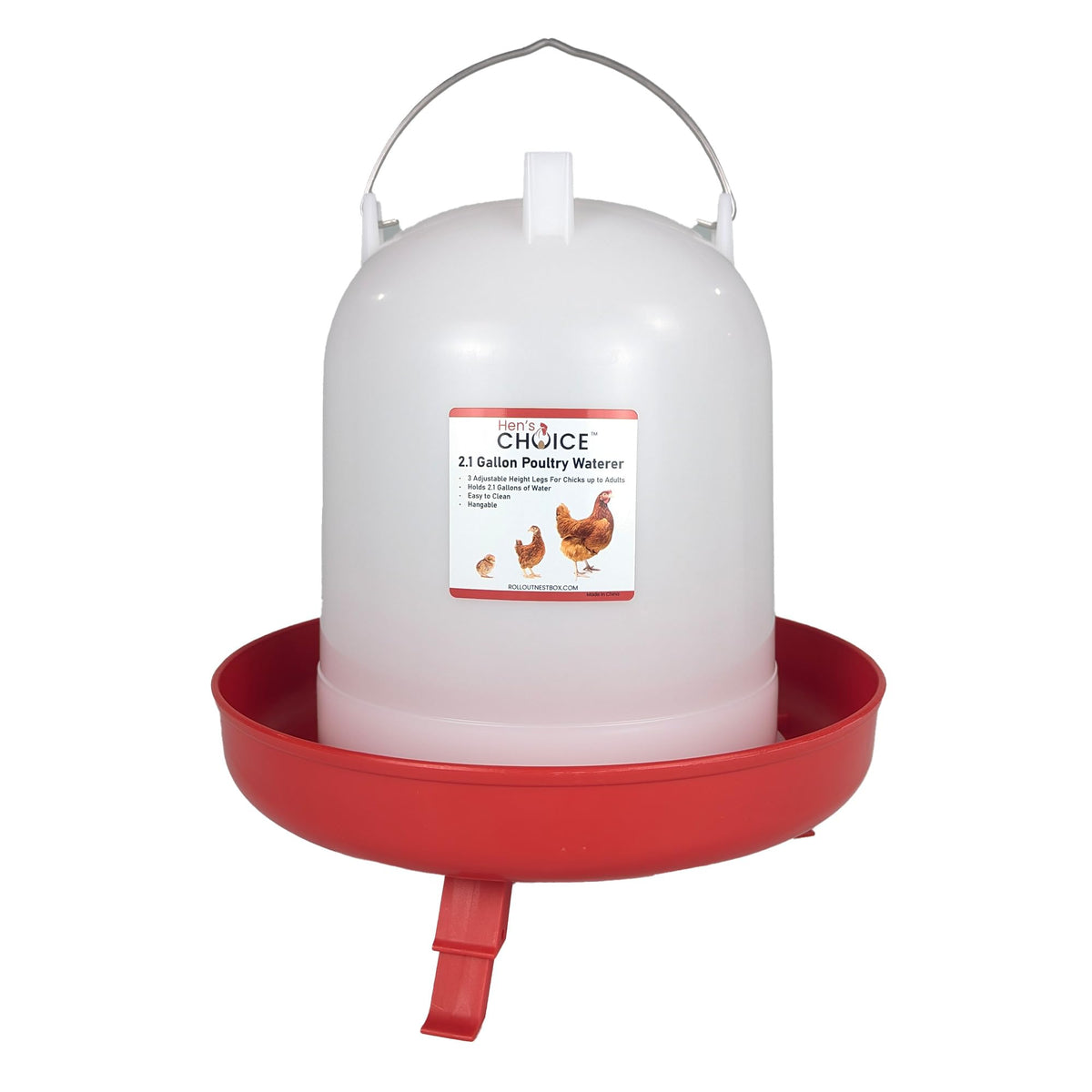 8L Chicken Waterer with Adjustable Legs X864974