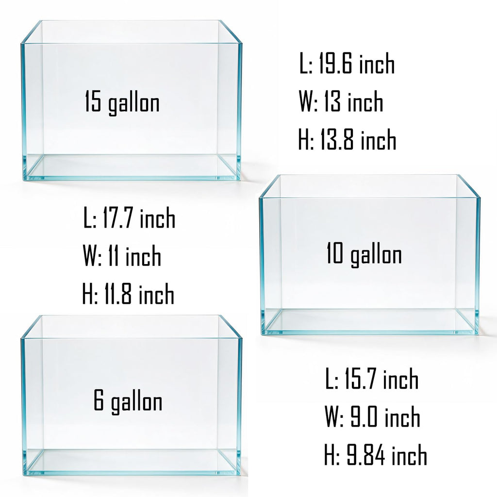 15 Gallon Ultra-Clear Rimless Glass Aquarium Fish Tank F81191