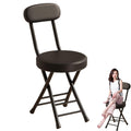 18 Inch Portable Folding Bar Stool with Backrest and Padded N717
