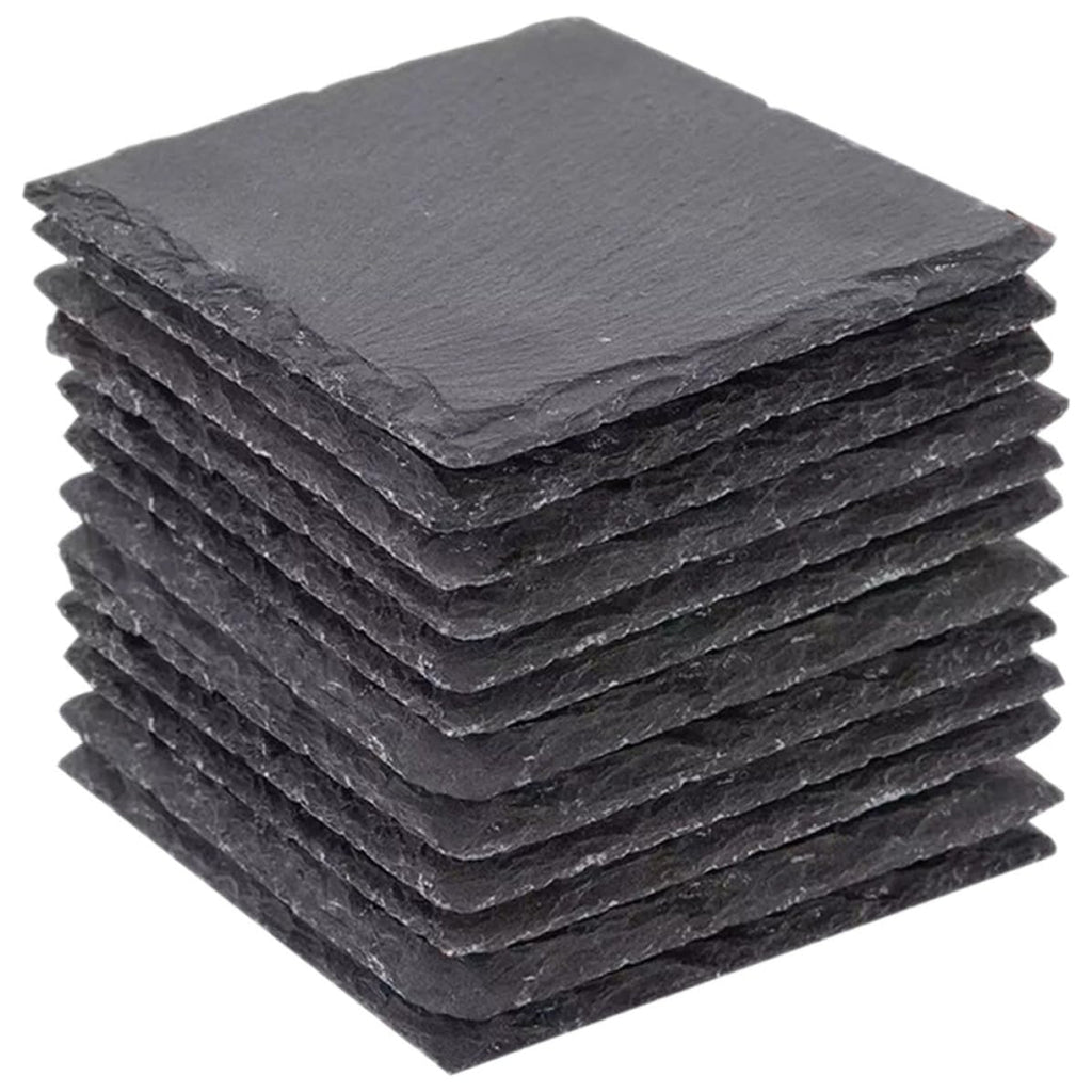 Black Natural Stone Coasters V690758