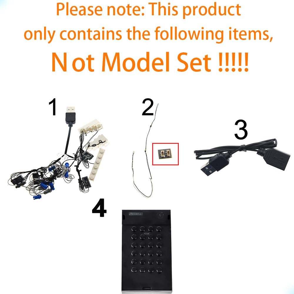 LED Light Kit for Race Car Building Model D180