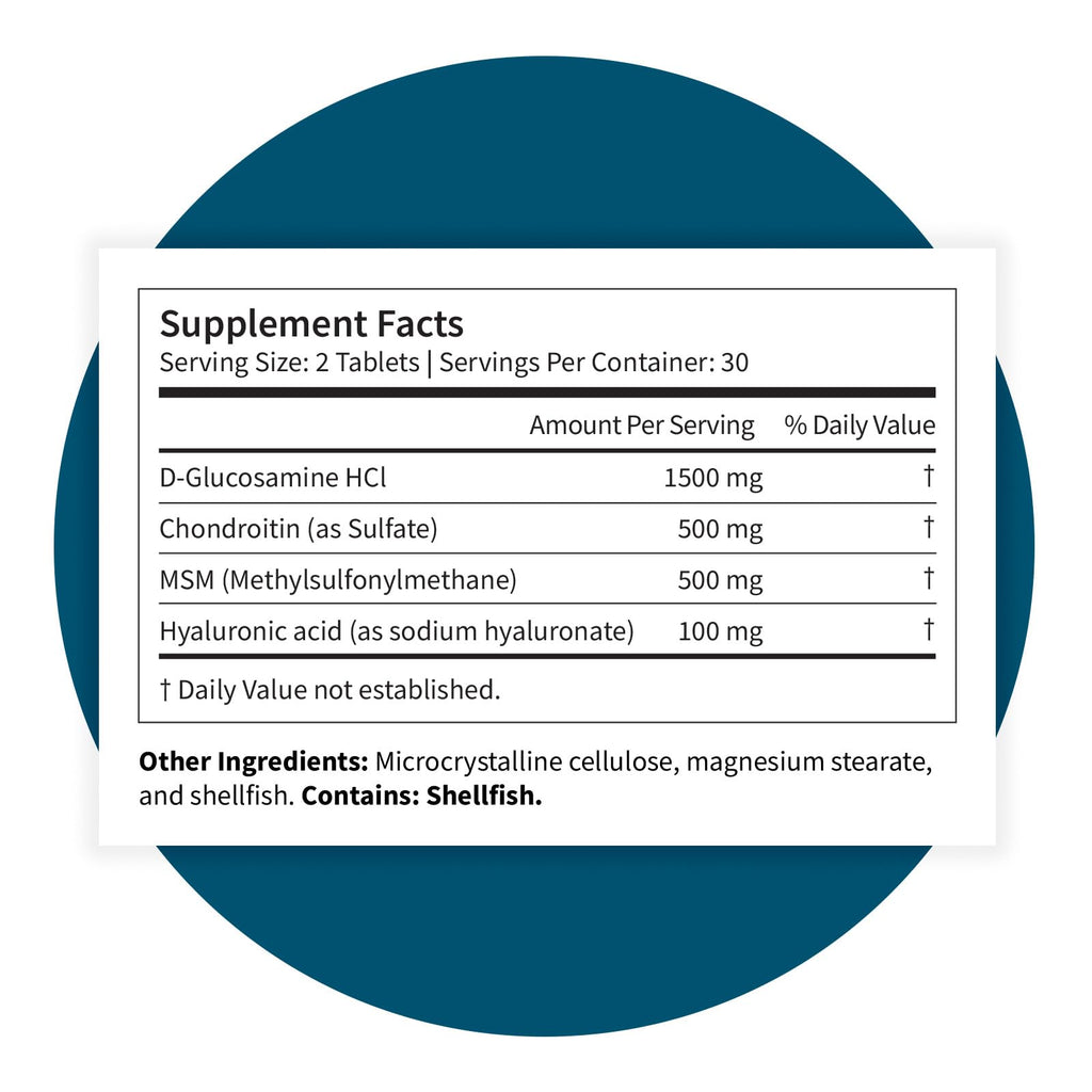 Glucosamine Chondroitin Complex 60 Tablets W91219