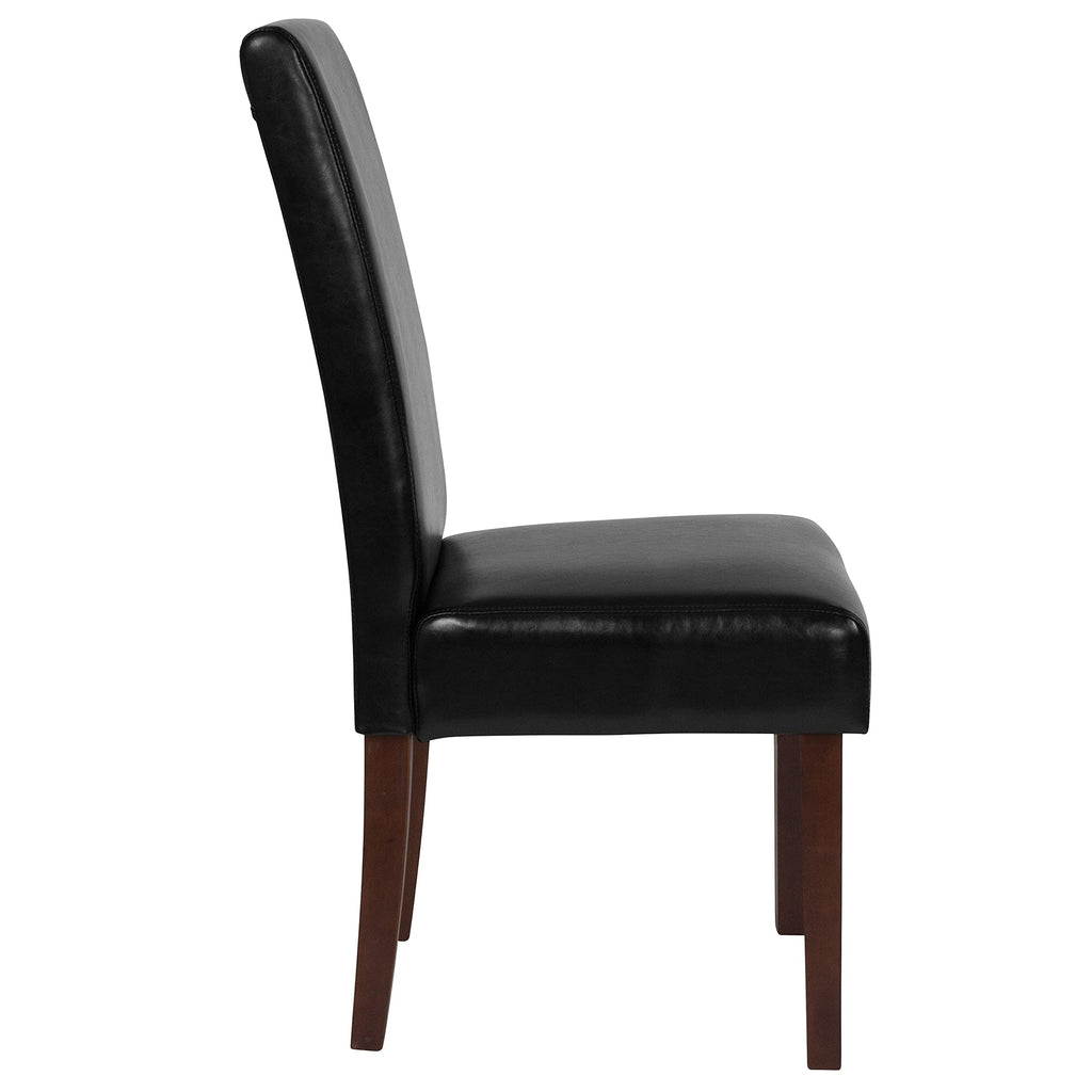 Black Faux Leather Parsons Chair M14192