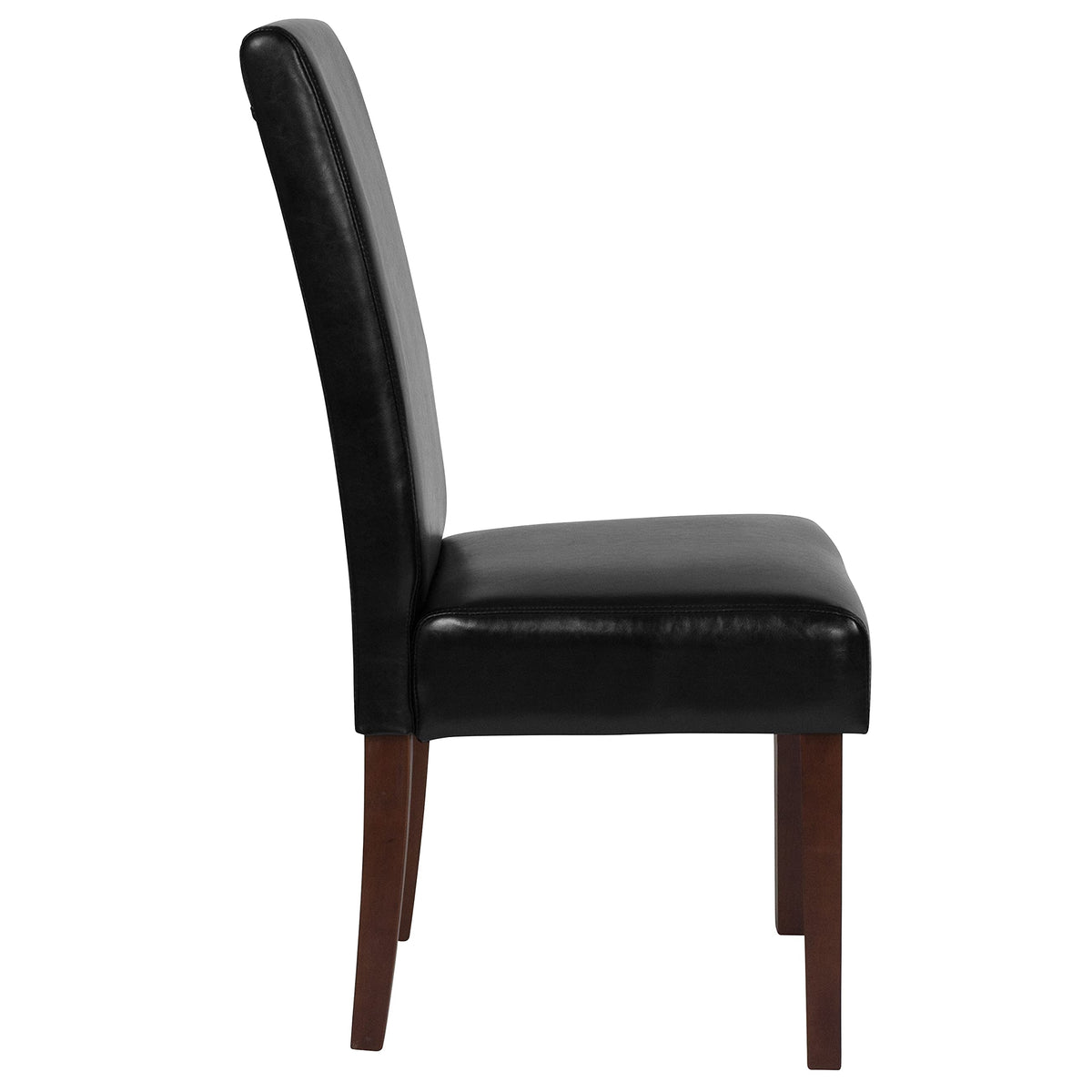 Black Faux Leather Parsons Chair M14192