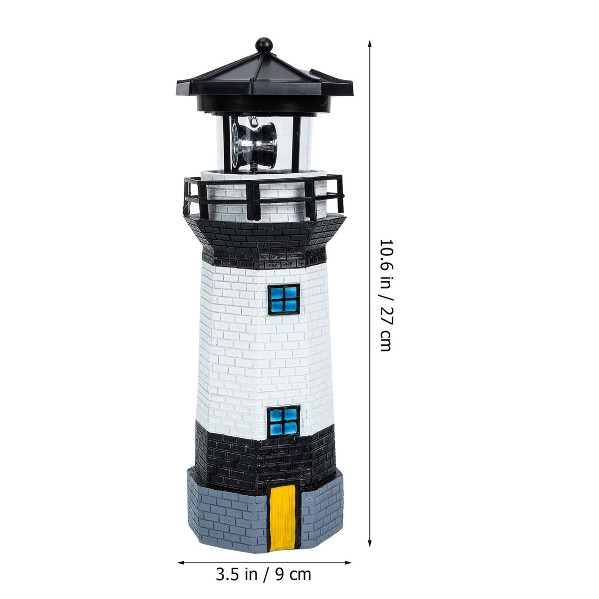 Solar Powered Lighthouse Resin LED Light G55560