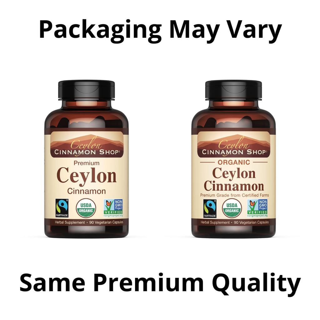 Organic Ceylon Cinnamon Capsules, 90 Count H6583