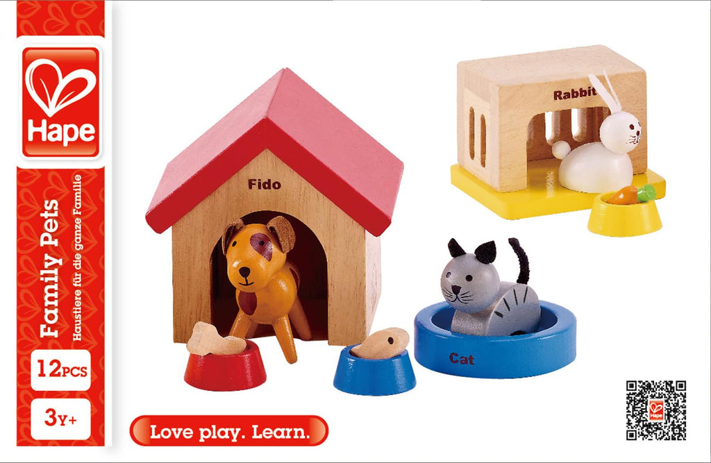 Wooden Dollhouse Animal Set G62704