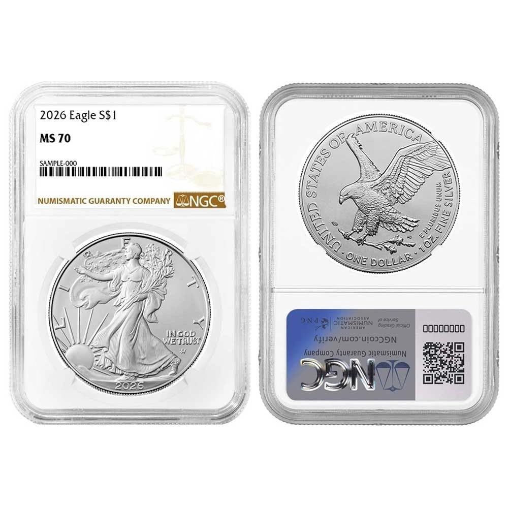 2026 $1 American Silver Eagle MS70 Legal Tender Y89295