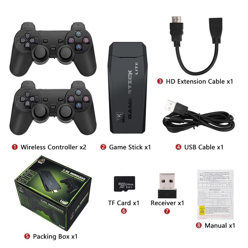 2027 Retro Gaming Console, 20,748+ Retro Game Stick, 27 Emulators I7881