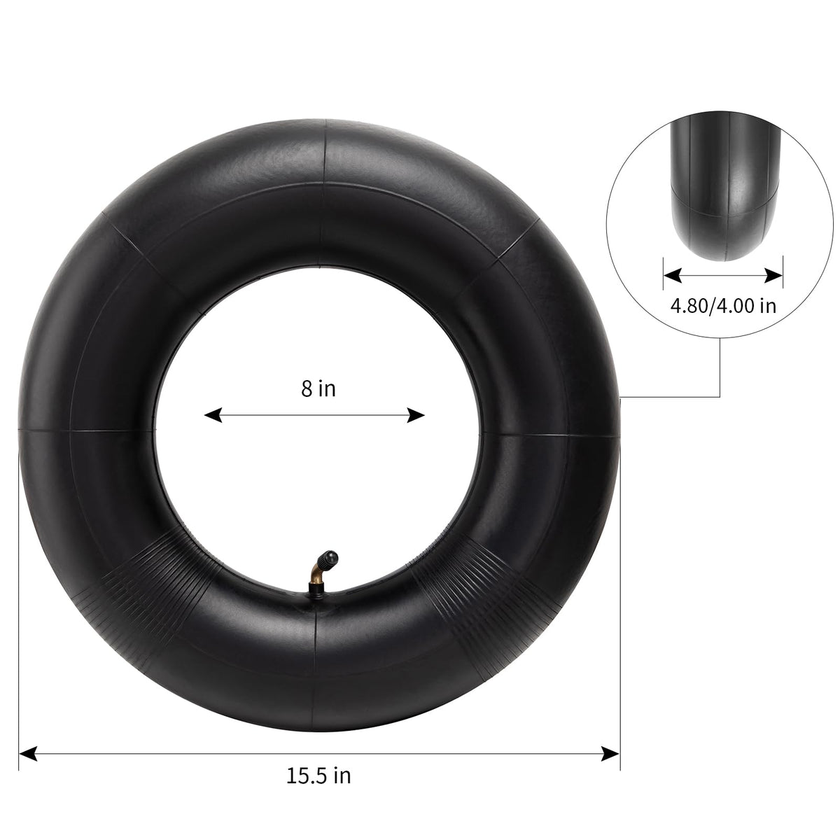 4.80-8 4.00-8 Replacement Tire Inner Tube with TR87 Angled Valve N30213