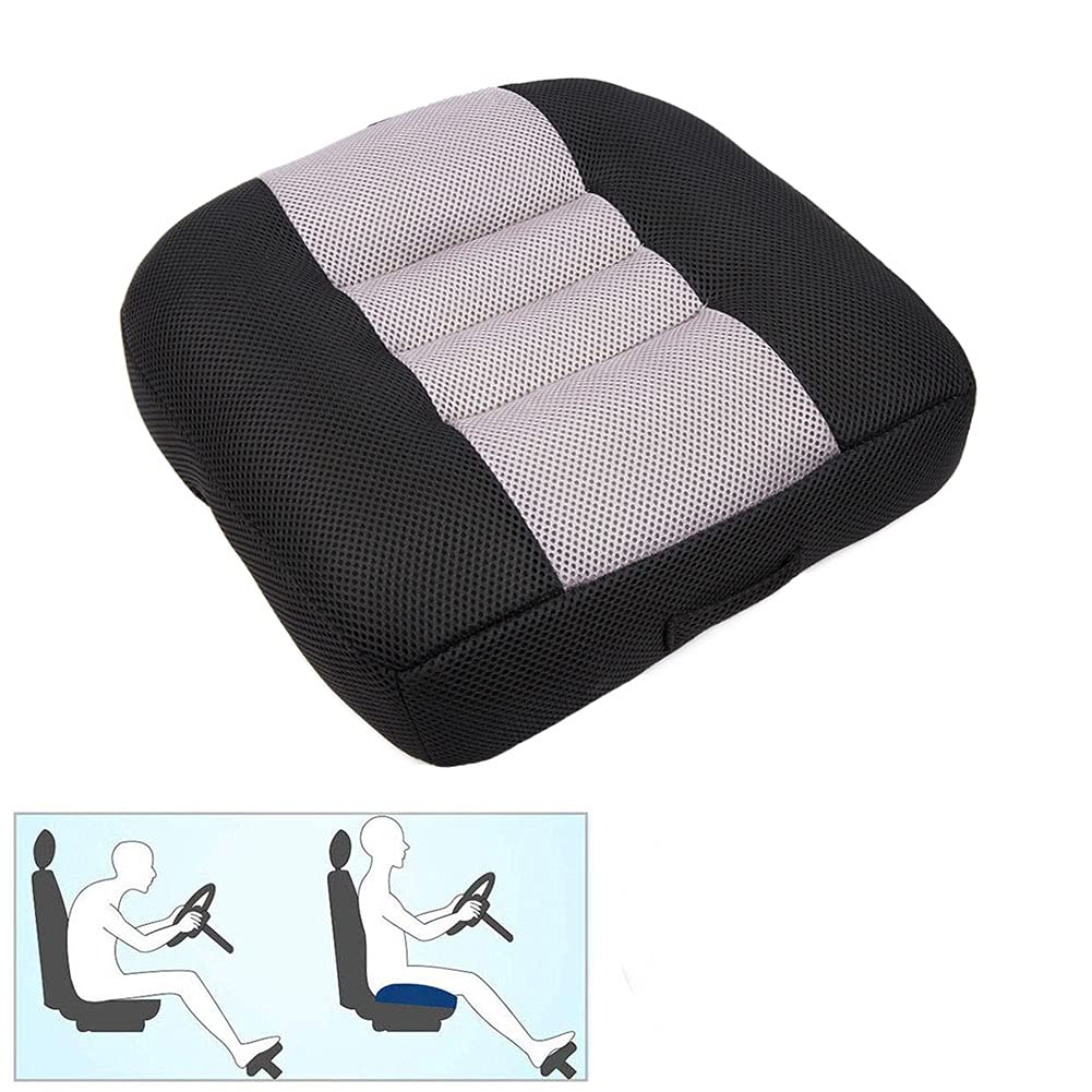 Black Breathable Mesh Car Booster Seat Cushion C412474