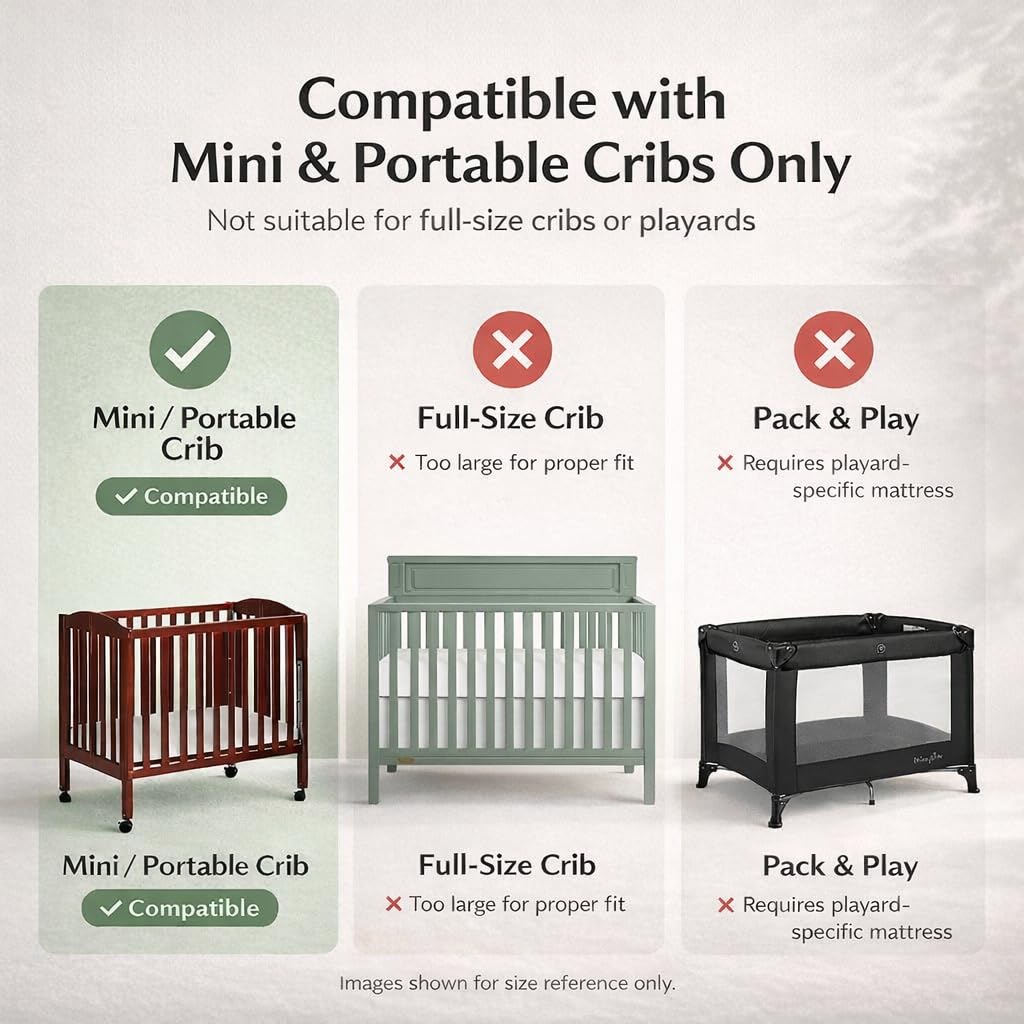 2-in-1 Breathable Inner Spring Portable Crib Mattress F626980