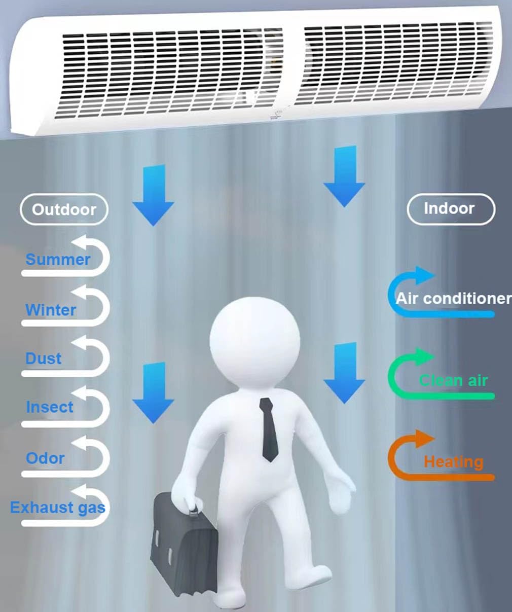 Over Door Air Curtain Fan with Adjustable Wind Speed K940006