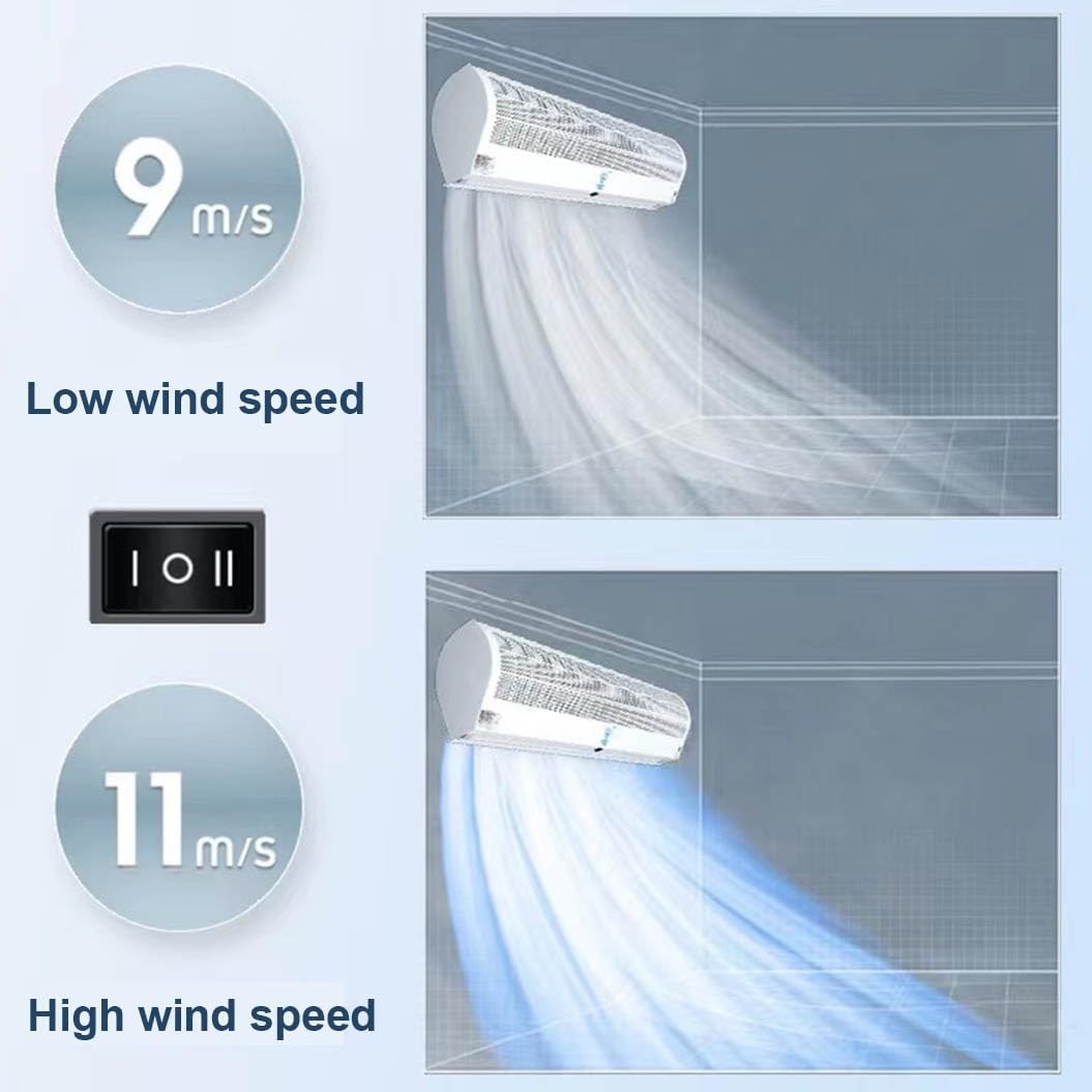 Over Door Air Curtain Fan with Adjustable Wind Speed K940006