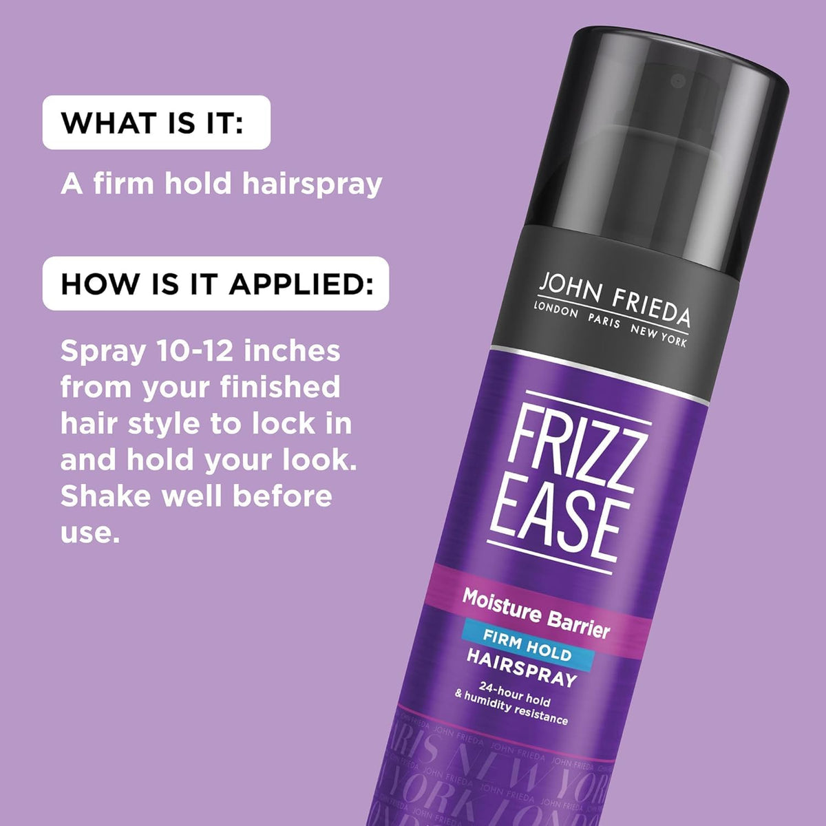 Firm Hold Anti Frizz Hairspray 12 Oz (Pack of 2) N3635
