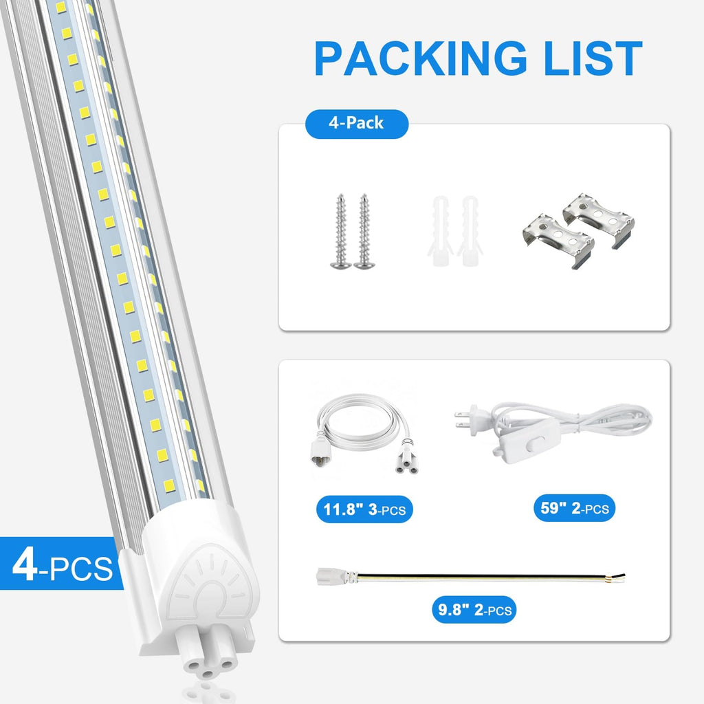 2FT 22W 3300LM 6000K Cool White Linkable LED Shop Lights S166724