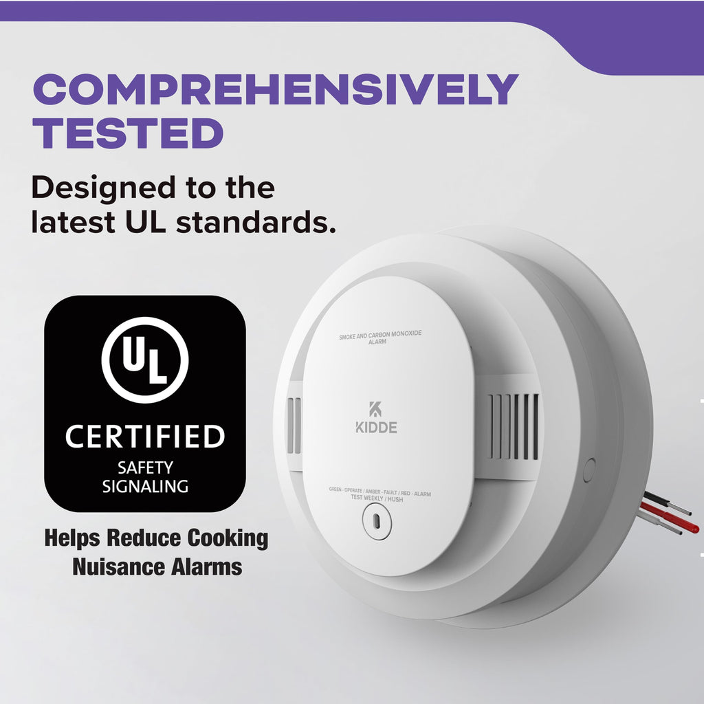 Hardwired Smoke & Carbon Monoxide Detector, 2 Pack C39107