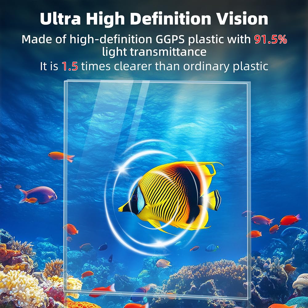 1.6 Gallon Ultra-Clear Aquarium Starter Kit with LED Lighting and Filter J30867