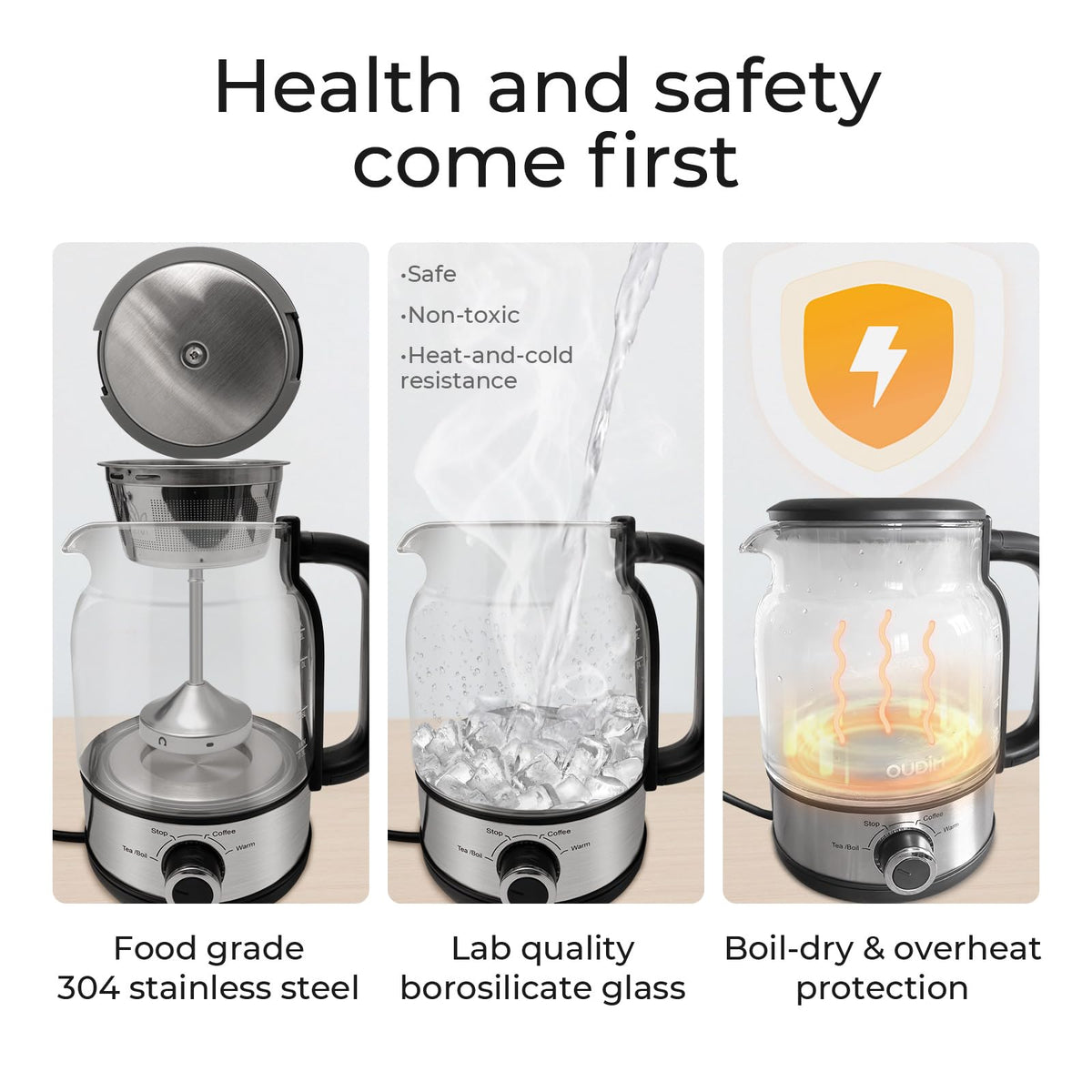 1.2L Glass Stainless Steel Drip Coffee Maker E176993