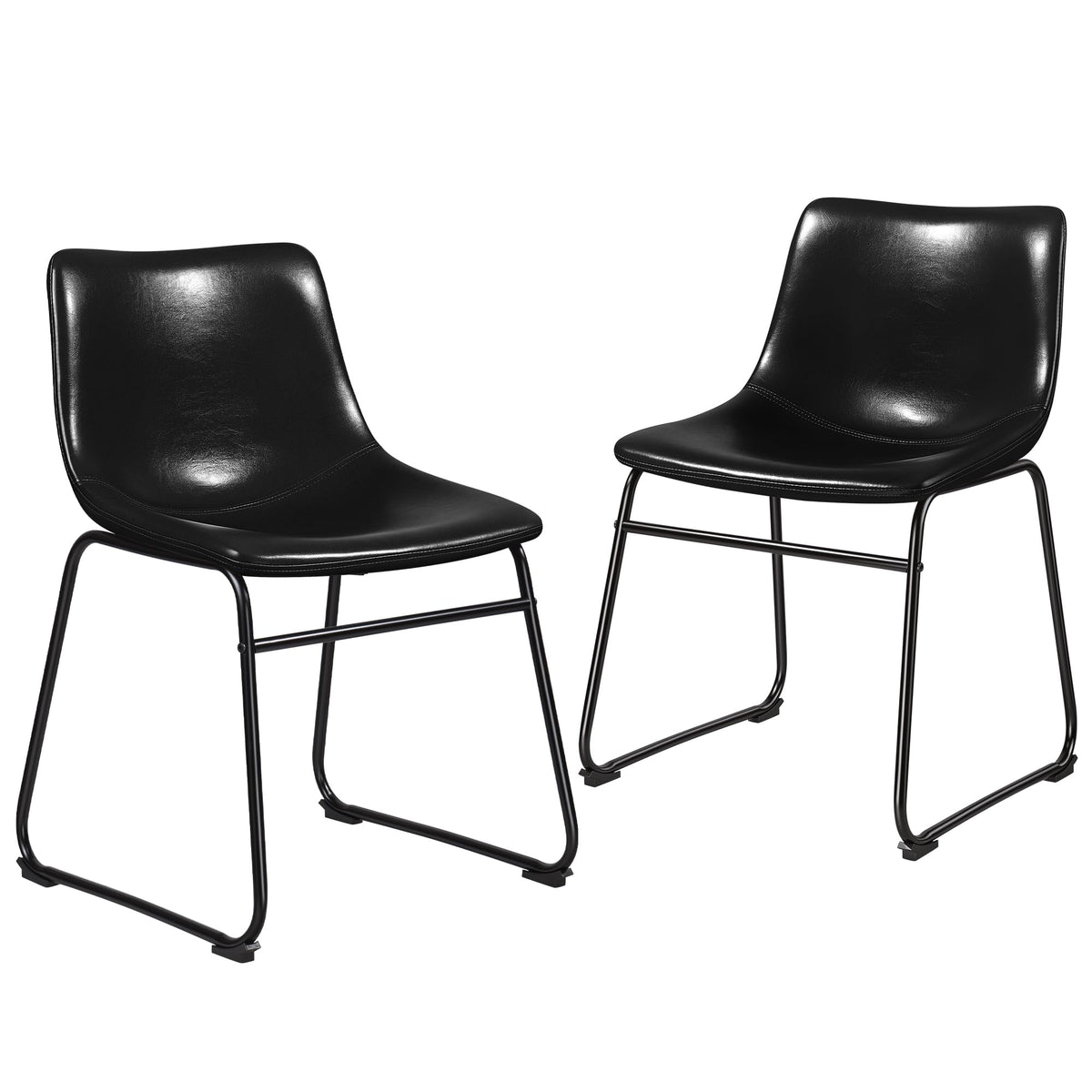 Faux Leather Bar Stools Set of 2 P578