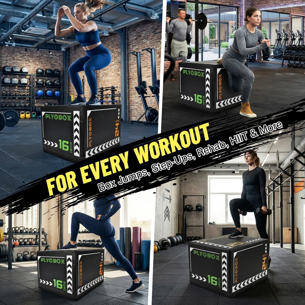 3-in-1 Adjustable Foam Plyo Box P34819
