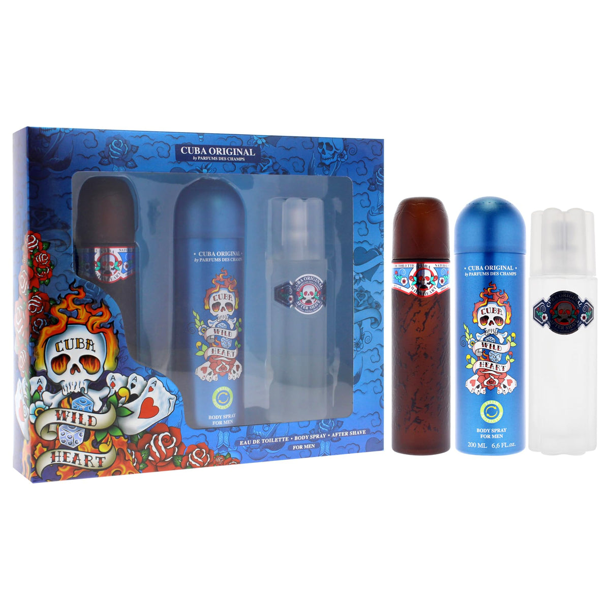 3 Pieces Eau de Toilette After Shave Body Spray Gift Set I167748